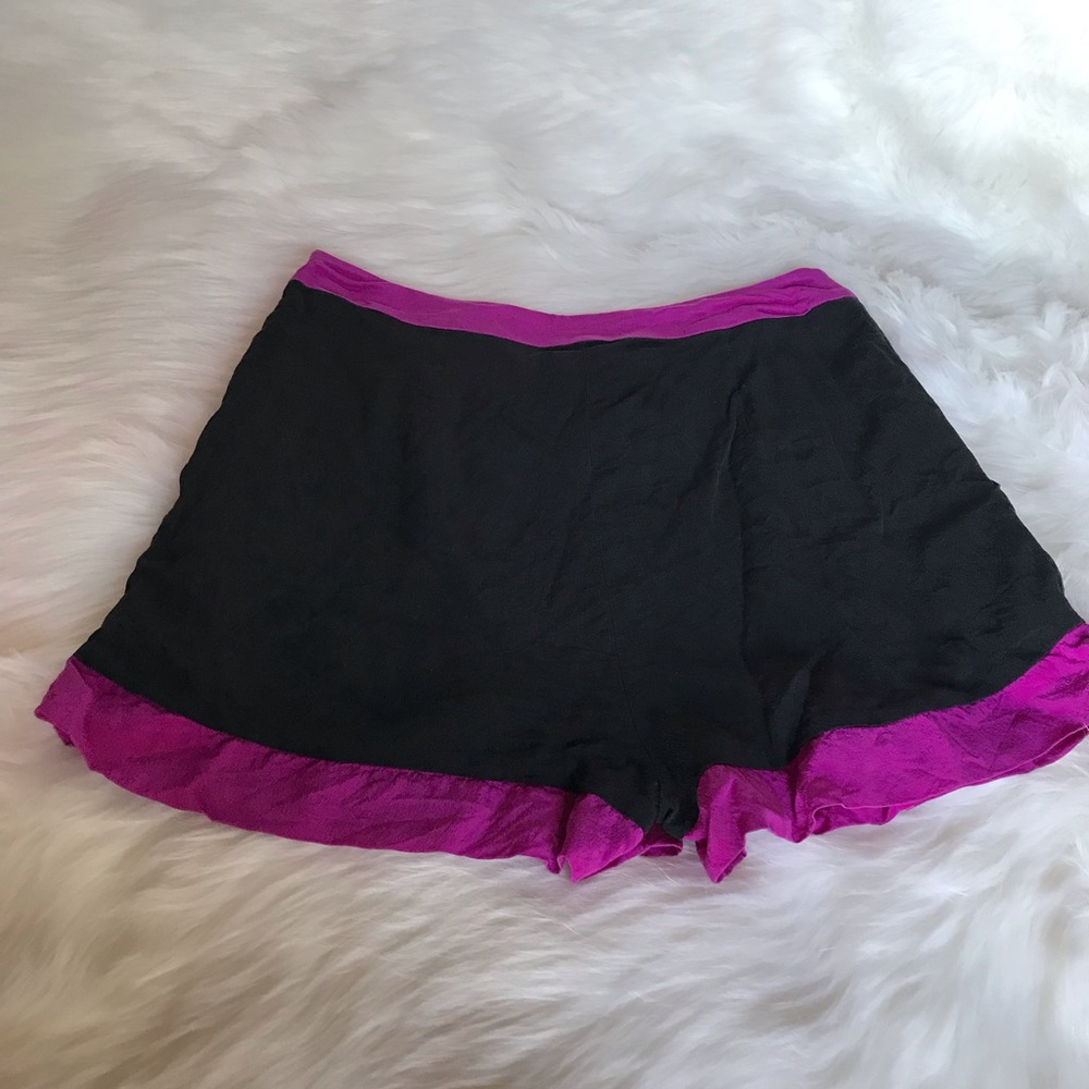 Black And Purple Skirt